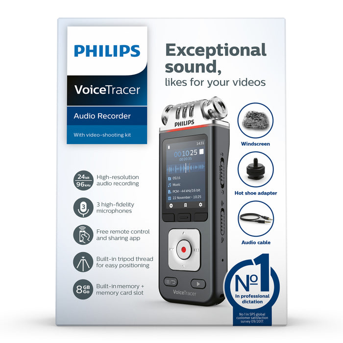 Philips DVT7110 VoiceTracer with Video Kit - Speech Products