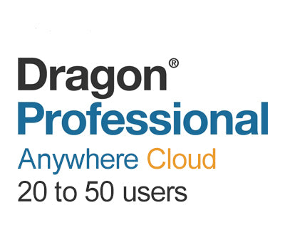 Nuance Dragon Professional Anywhere Cloud 20 to 50 Users - Speech Products