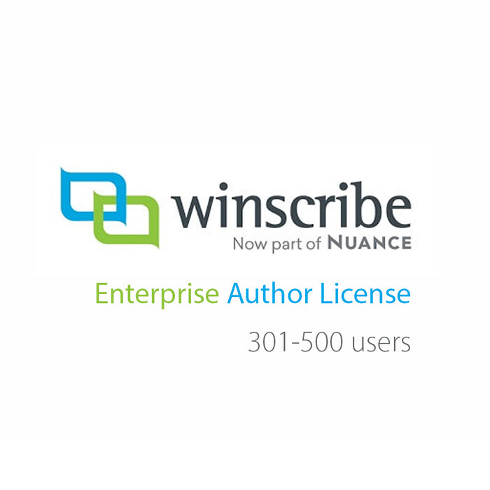 Nuance Winscribe Enterprise Author License (301-500 Users) - Speech Products
