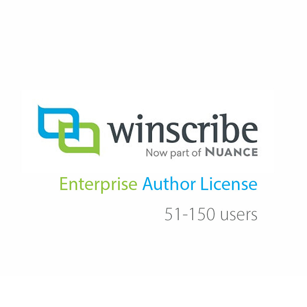 Nuance Winscribe Enterprise Author License (51-150 Users) - Speech Products