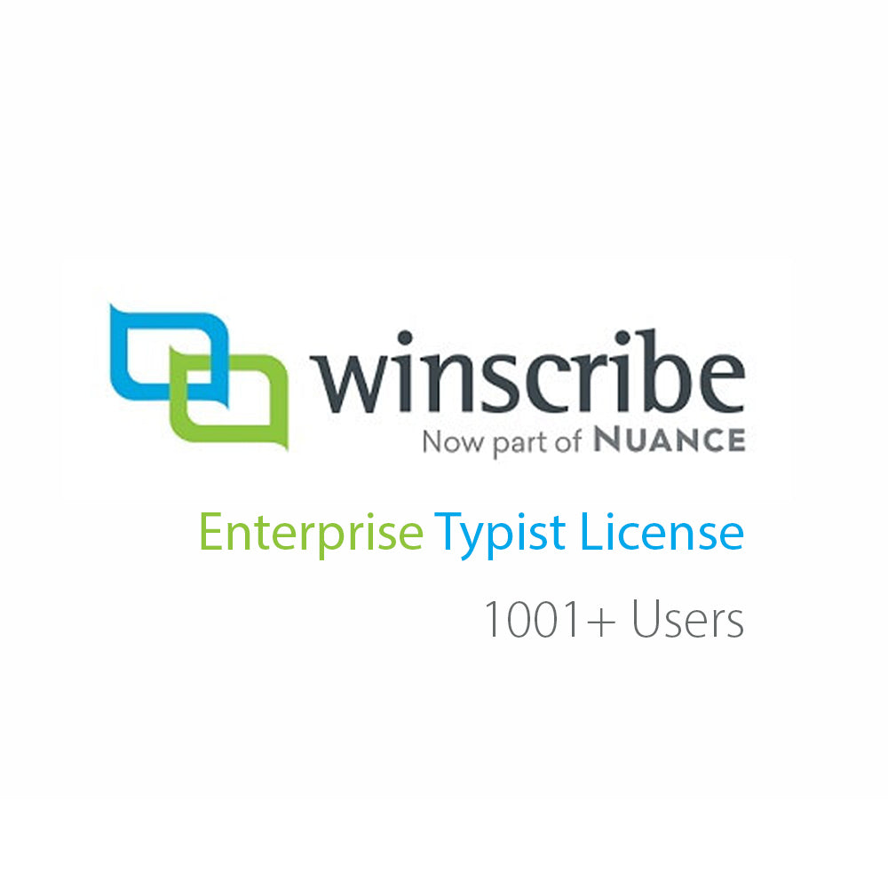 Nuance Winscribe Enterprise Typist License (1001+ Users) - Speech Products