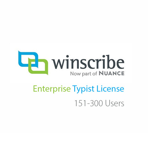 Nuance Winscribe Enterprise Typist License (151-300 Users) - Speech Products