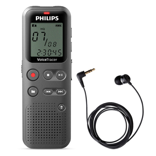 Philips DVT1110 Digital Voice Tracer with TP-8 Telephone Pickup - Speech Products
