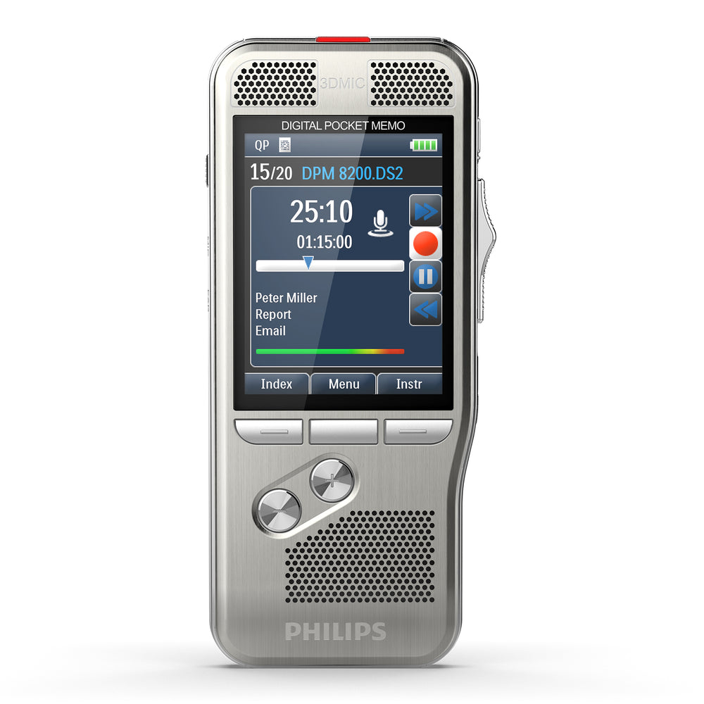 Philips DPM8500 Digital PocketMemo with Barcode Scanner - Speech Products