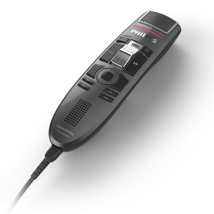 Philips SMP3710 SpeechMike Premium Touch with SpeechExec Pro Dictate v10 Software - Speech Products