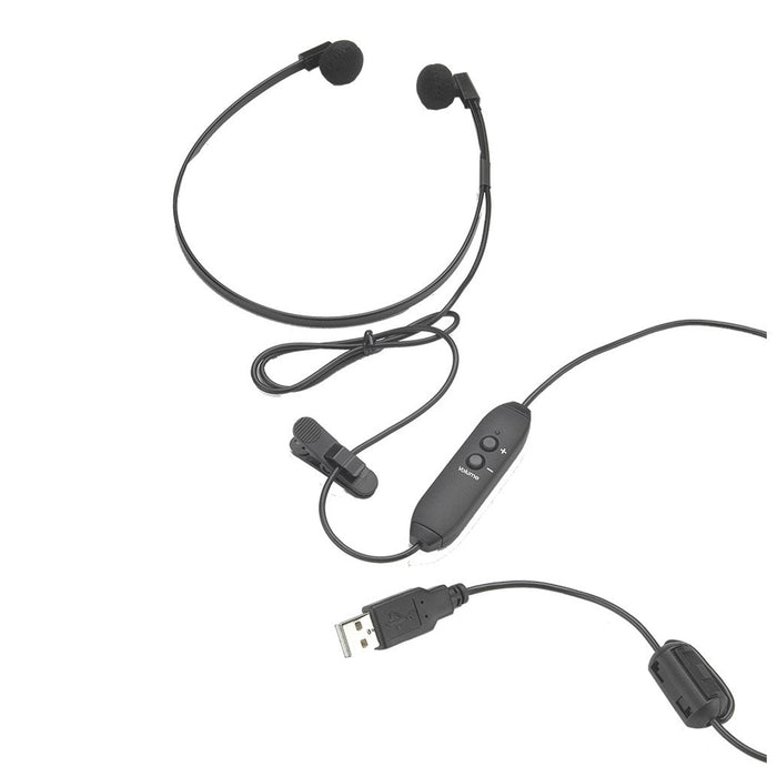 Spectra USB Stereo Headset with Volume Control - Speech Products